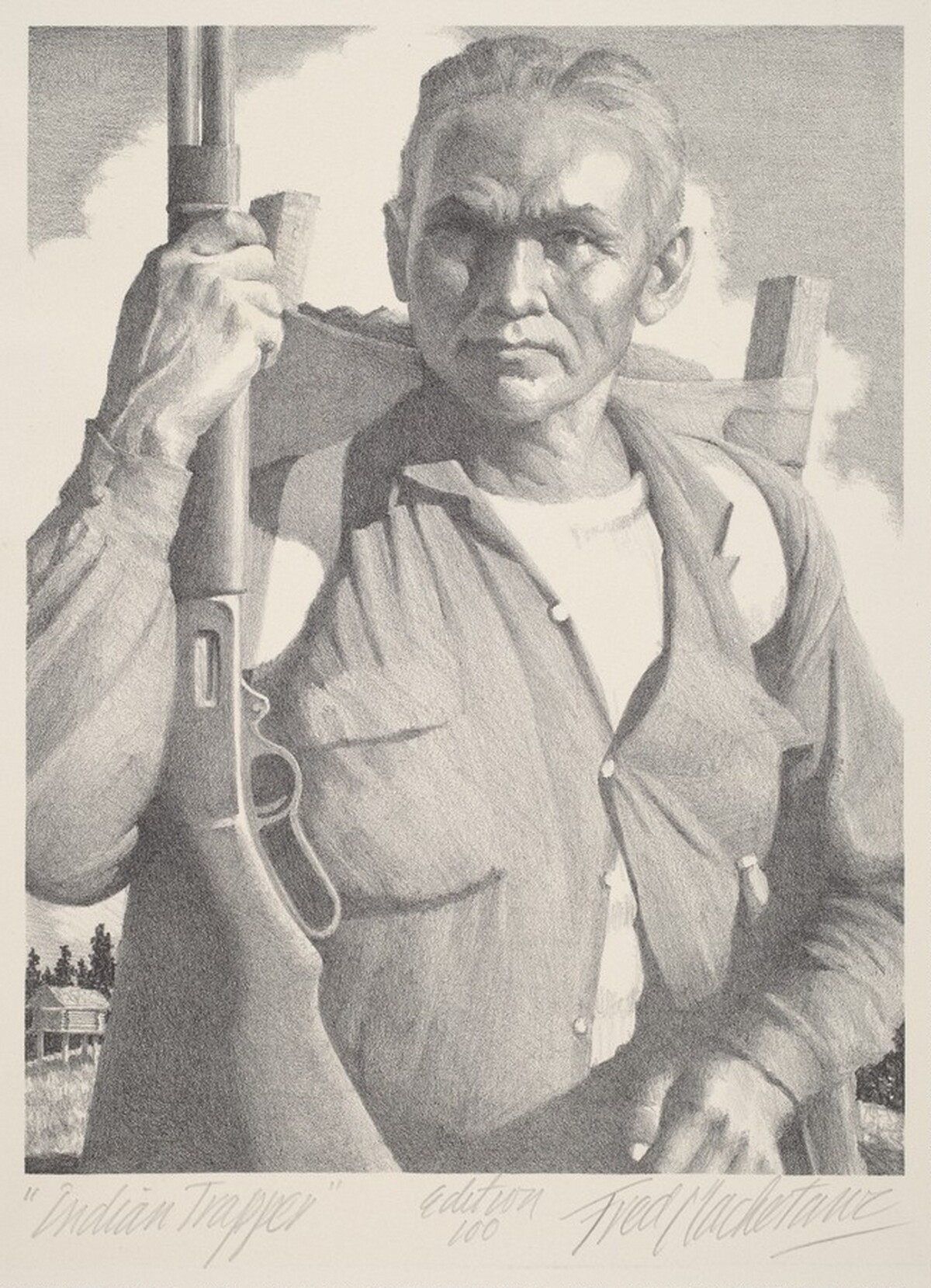 Indian Trapper by Fred Mackstauer
