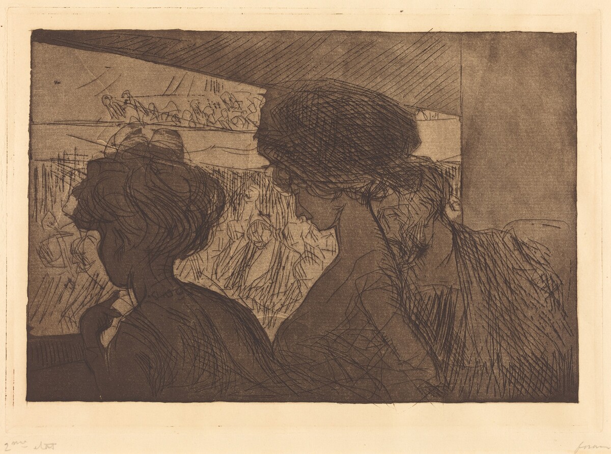 Baignoire au théatre (Lower Box at the Theater) by Jean-Louis Forain