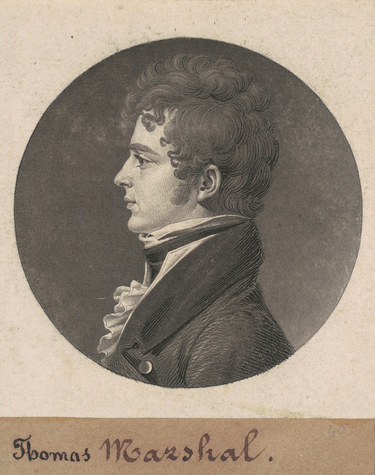 Thomas Marshall by Charles B. J. Févret de Saint-Mémin
