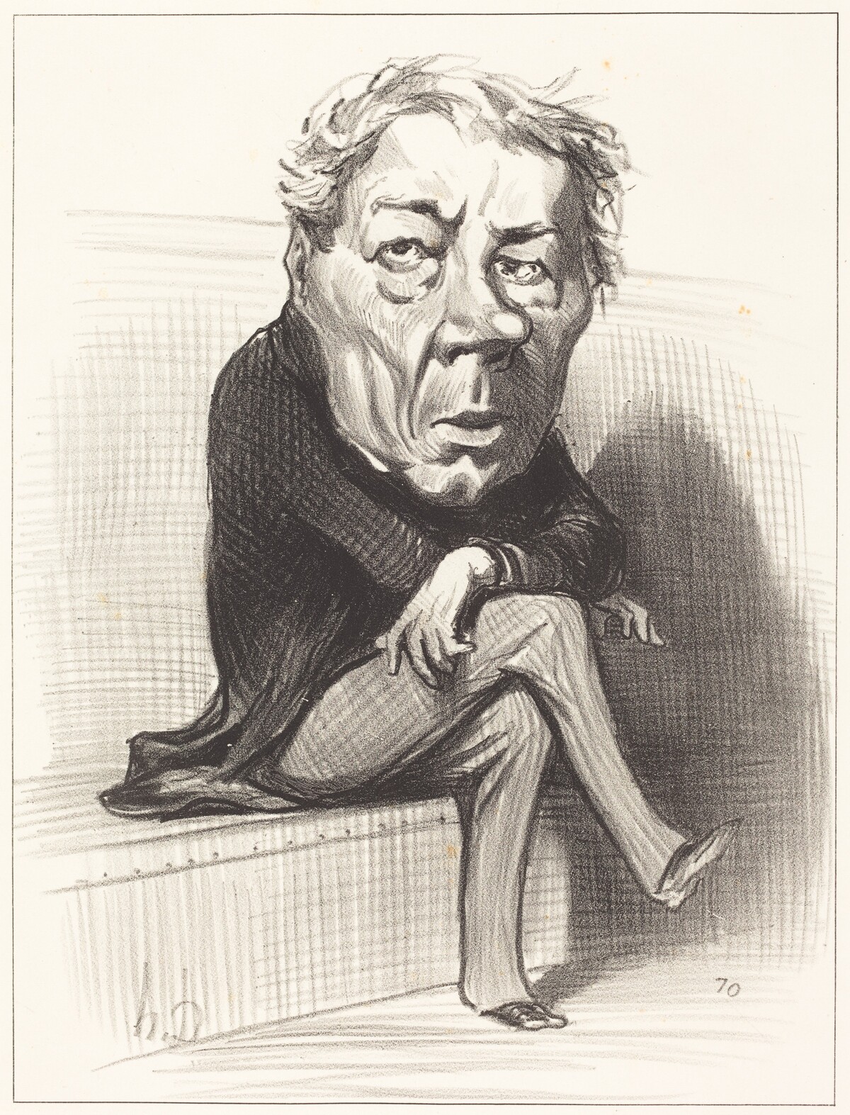 J. Marie Joseph Deville by Honoré Daumier