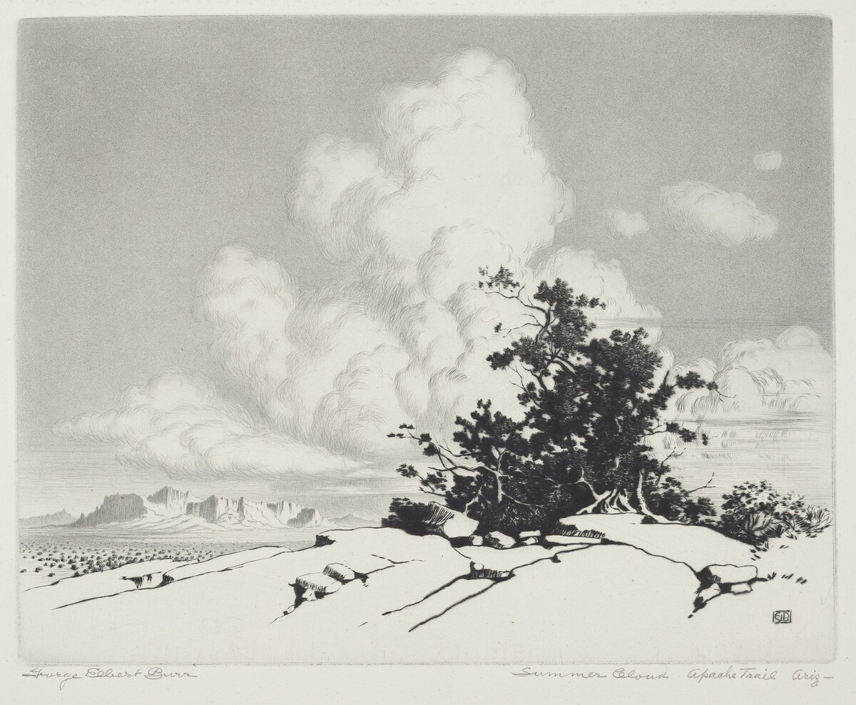 Summer Cloud, Apache Trail, Arizona by George Elbert Burr
