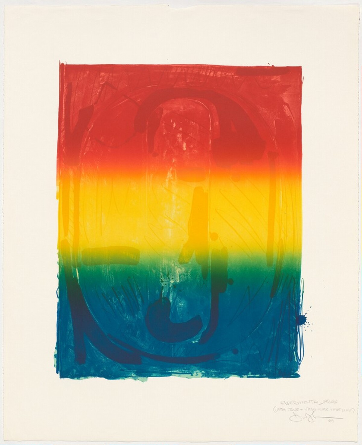 Figure 0 [experimental proof] by Jasper Johns