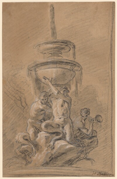 A Fountain with Three Tritons