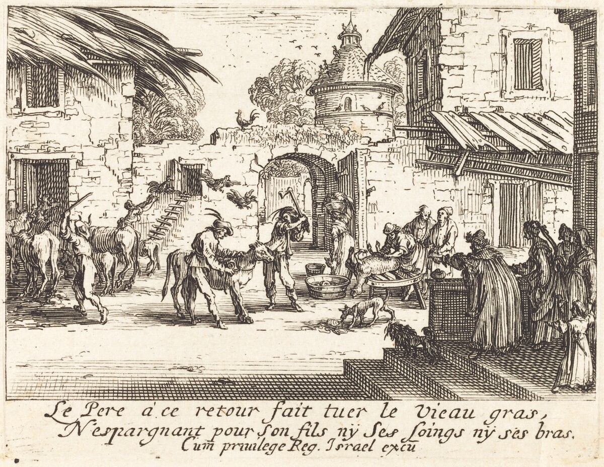 Killing the Fatted Calf by Jacques Callot
