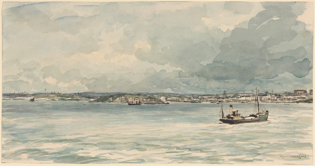 Plymouth, Massachusetts by Sir Muirhead Bone