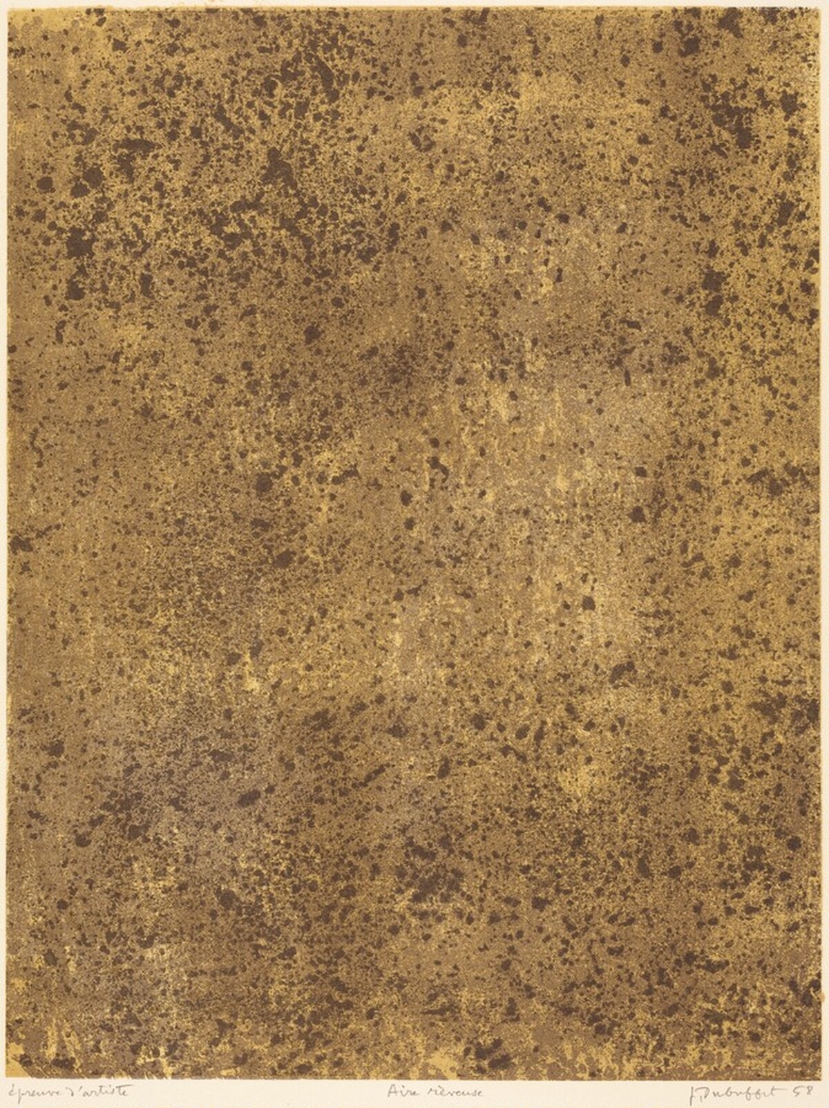 Aire reveuse by Jean Dubuffet
