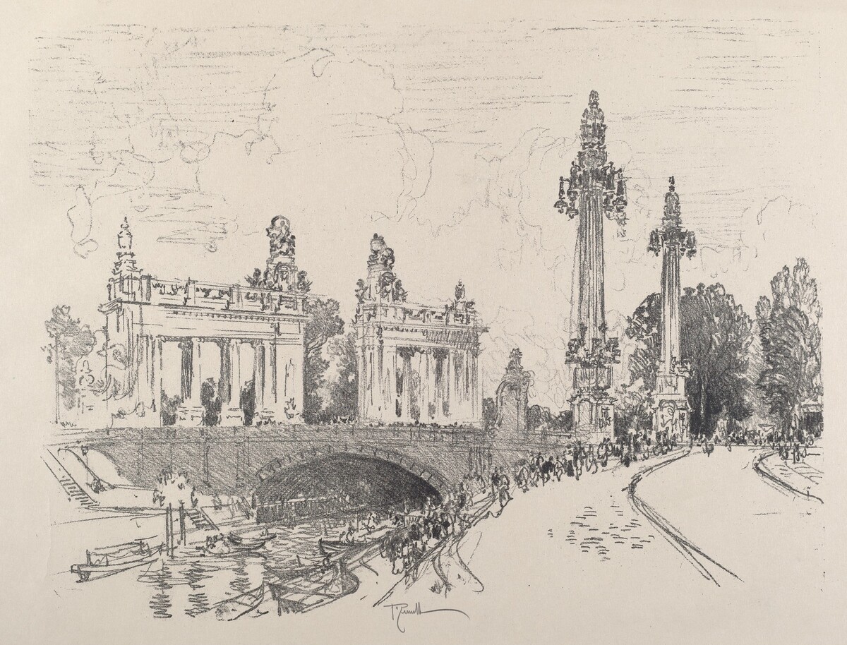 Bridge at Charlottenburg by Joseph Pennell