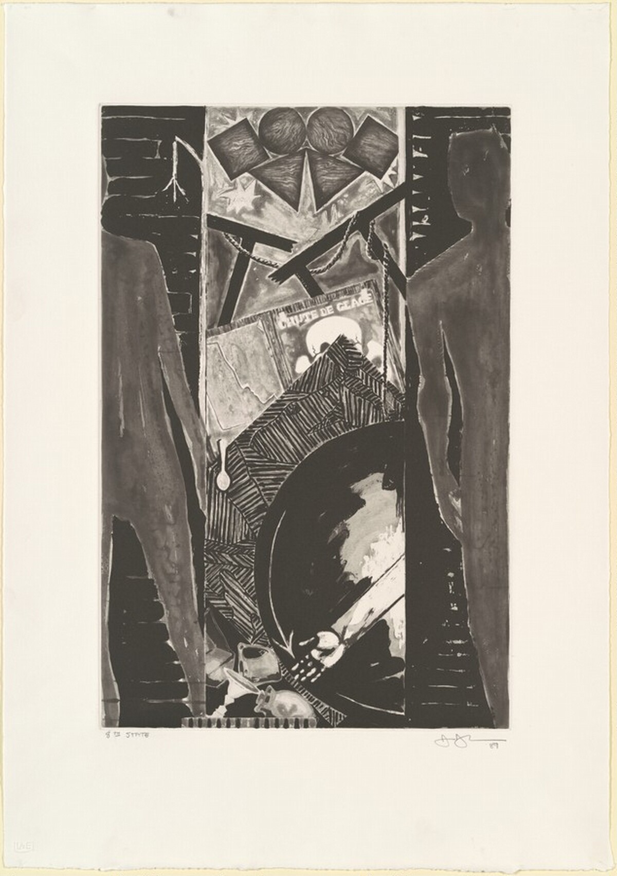 The Seasons (Fall) [state proof of 8th state] by Jasper Johns