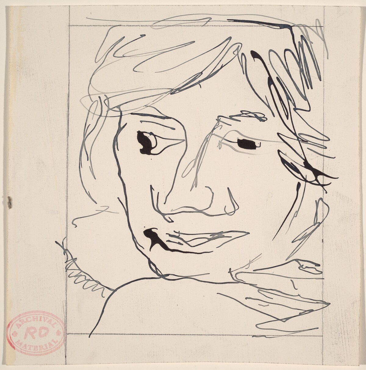 Untitled [study of a head] by Richard Diebenkorn