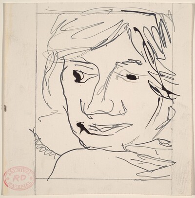 Untitled [study of a head]