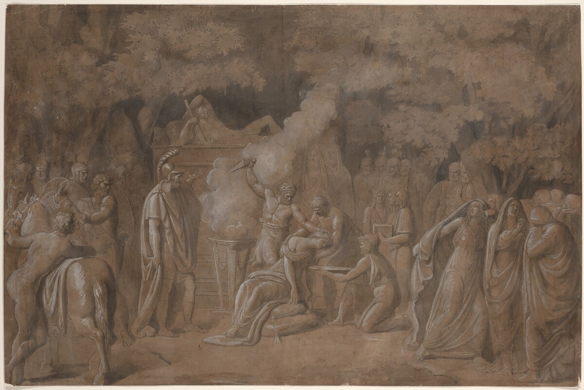Death of Iphigenia (?) by Attributed to Benjamin West