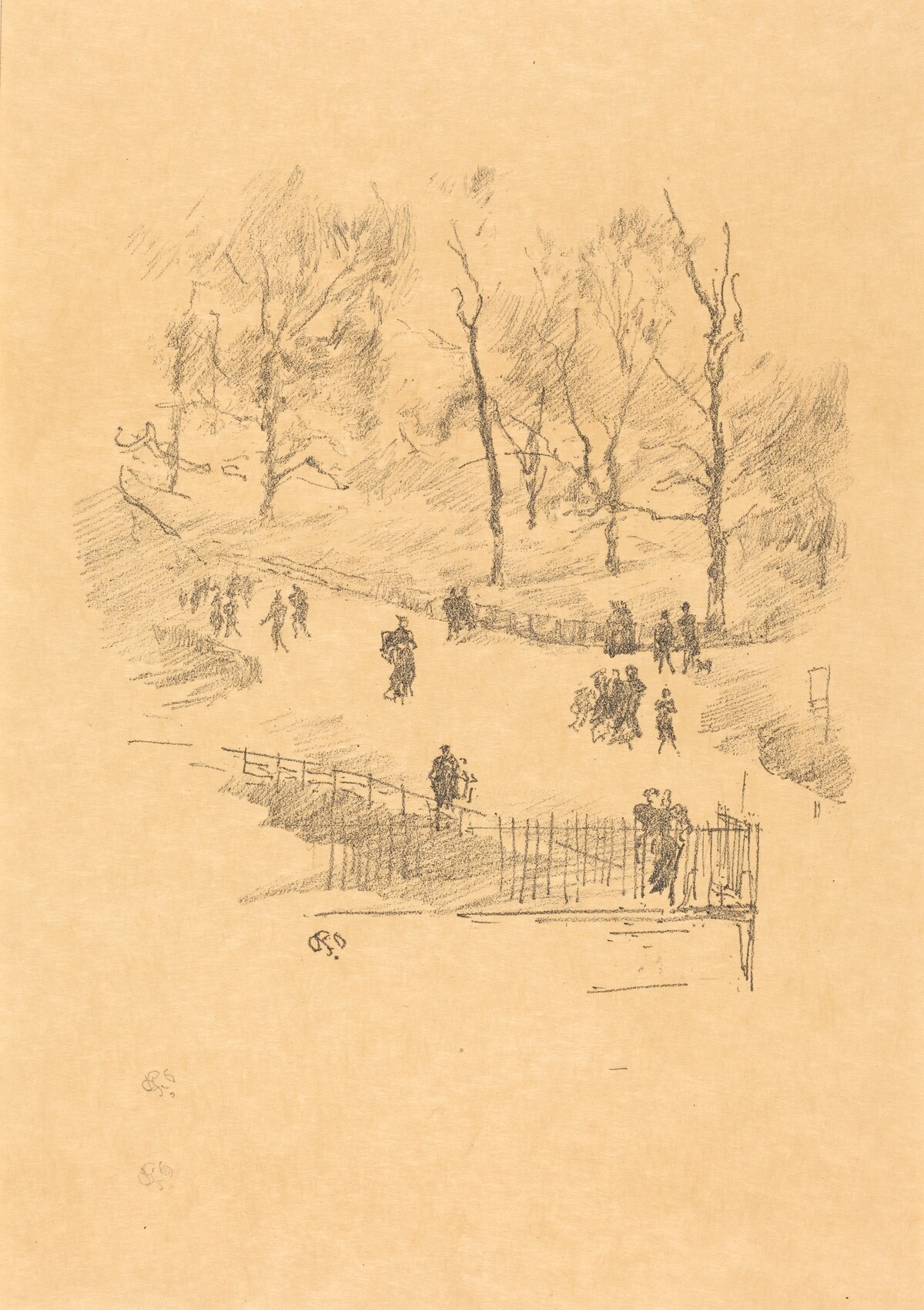 Kensington Gardens by James McNeill Whistler