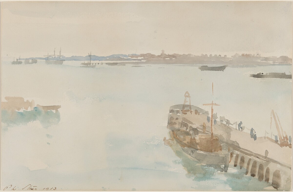 The Pier, Harwich by Philip Wilson Steer
