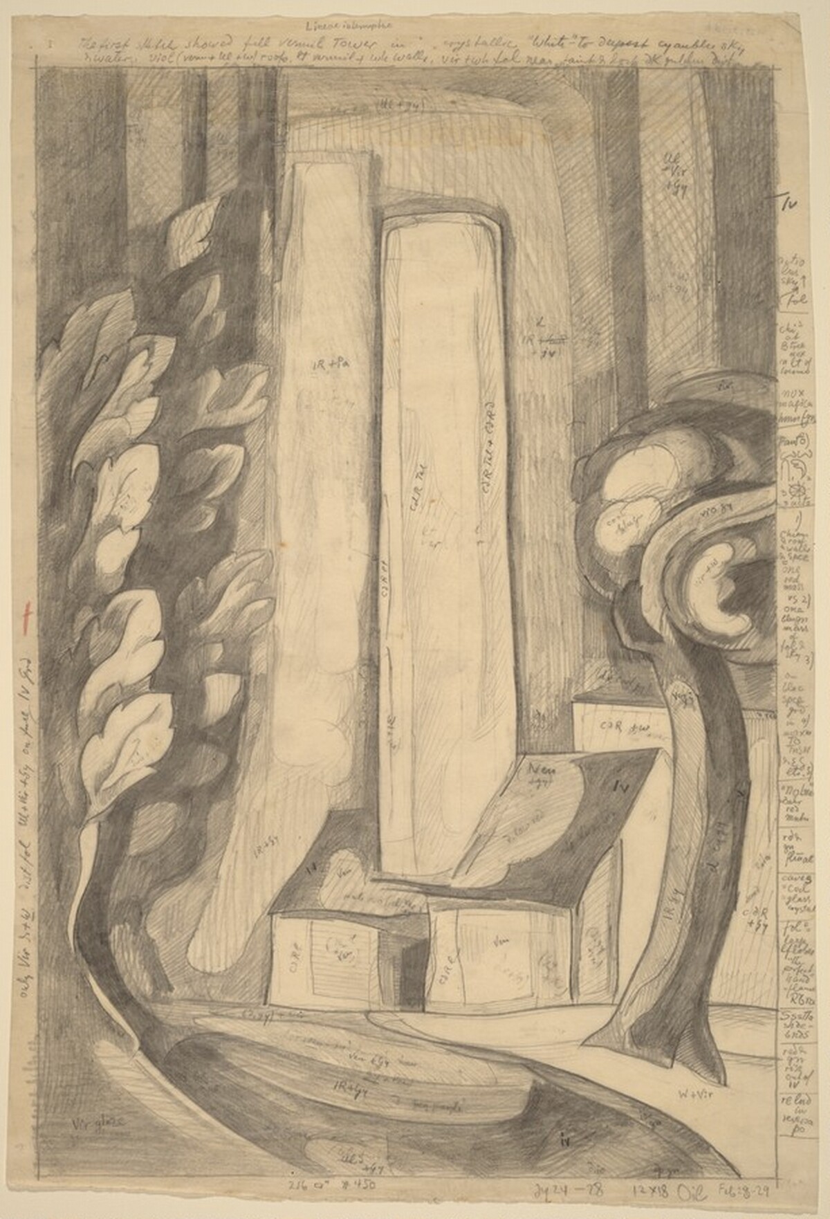 Study for a Painting by Oscar F. Bluemner
