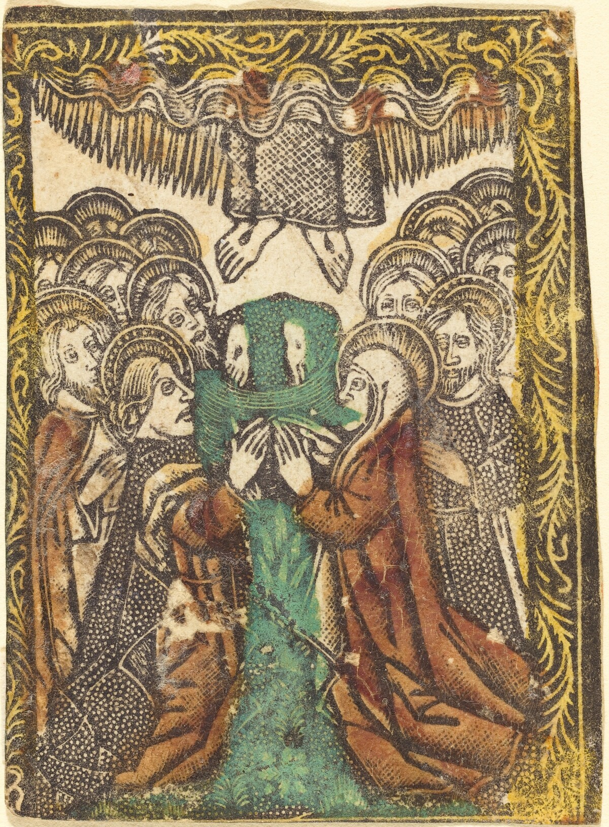The Ascension by Workshop of Master of the Borders with the Four Fathers of the Church