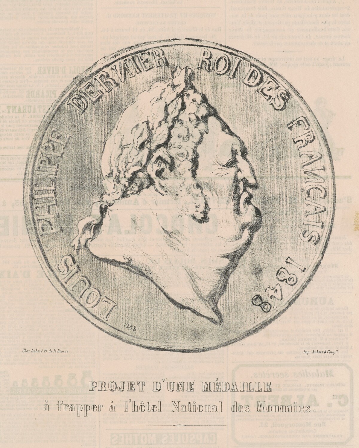 Louis-Philippe, dernier roi des français by Honoré Daumier