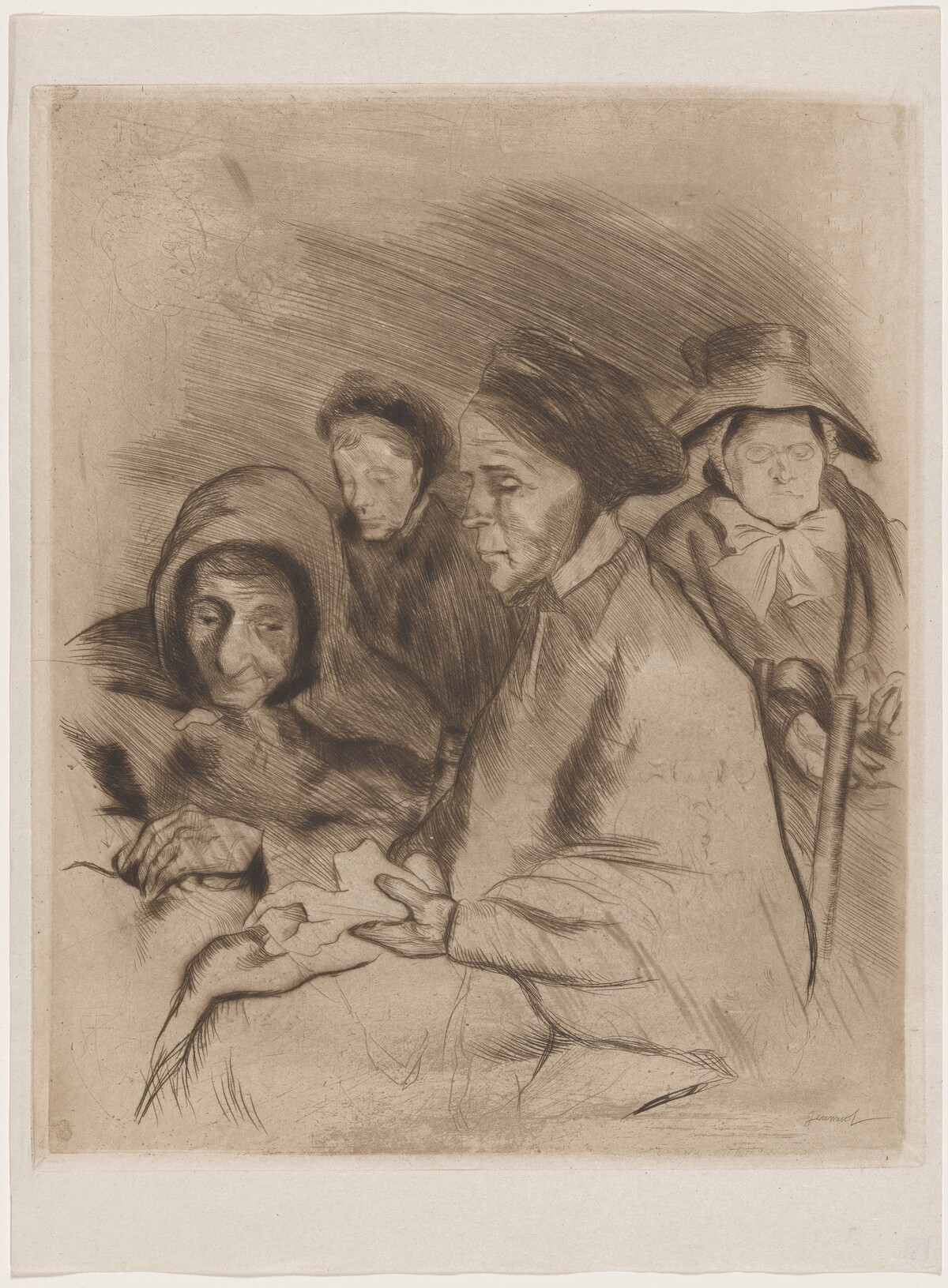 Portrait de vielles femmes by Georges Jeanniot