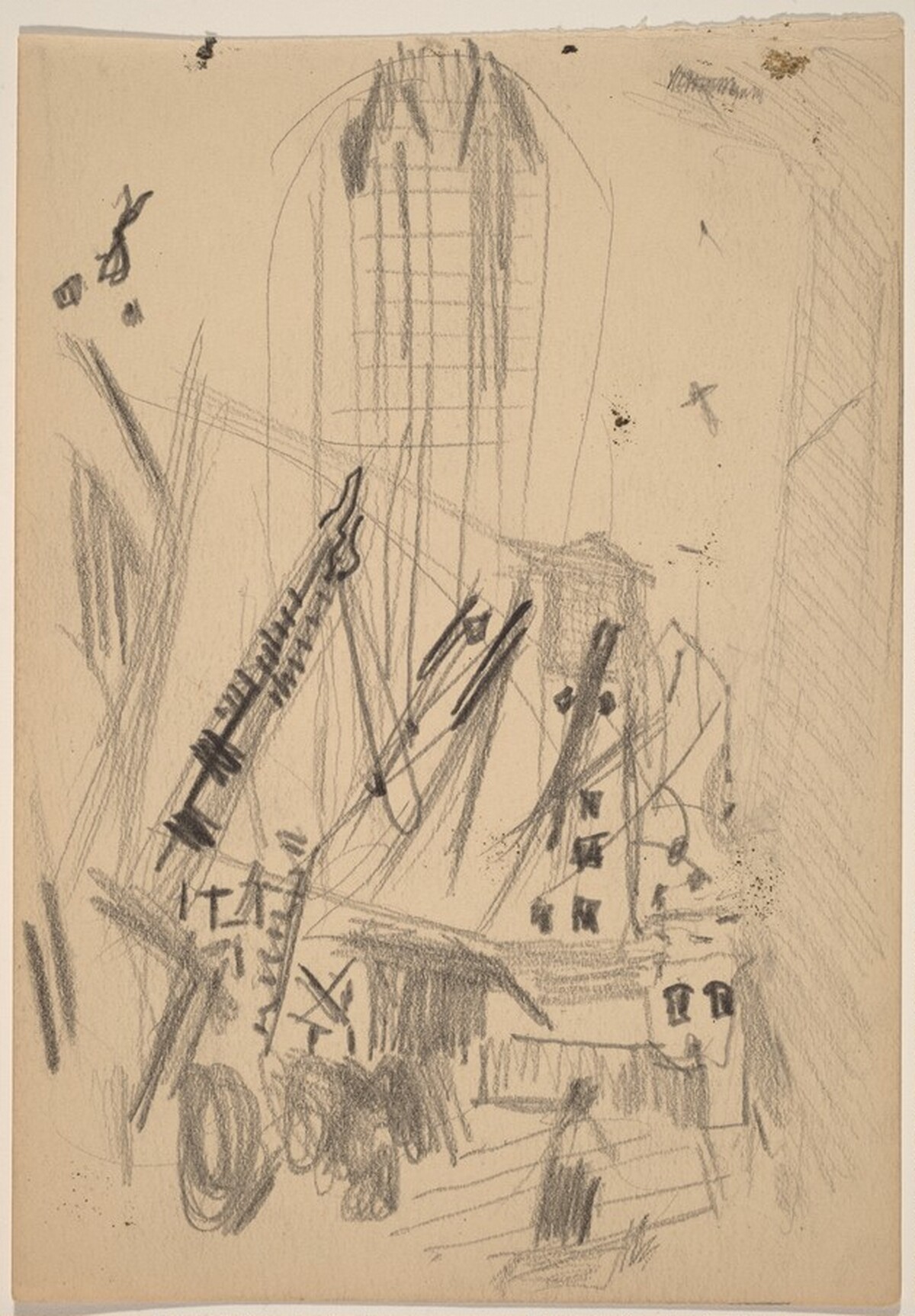 Untitled (Buildings in Construction) by John Marin