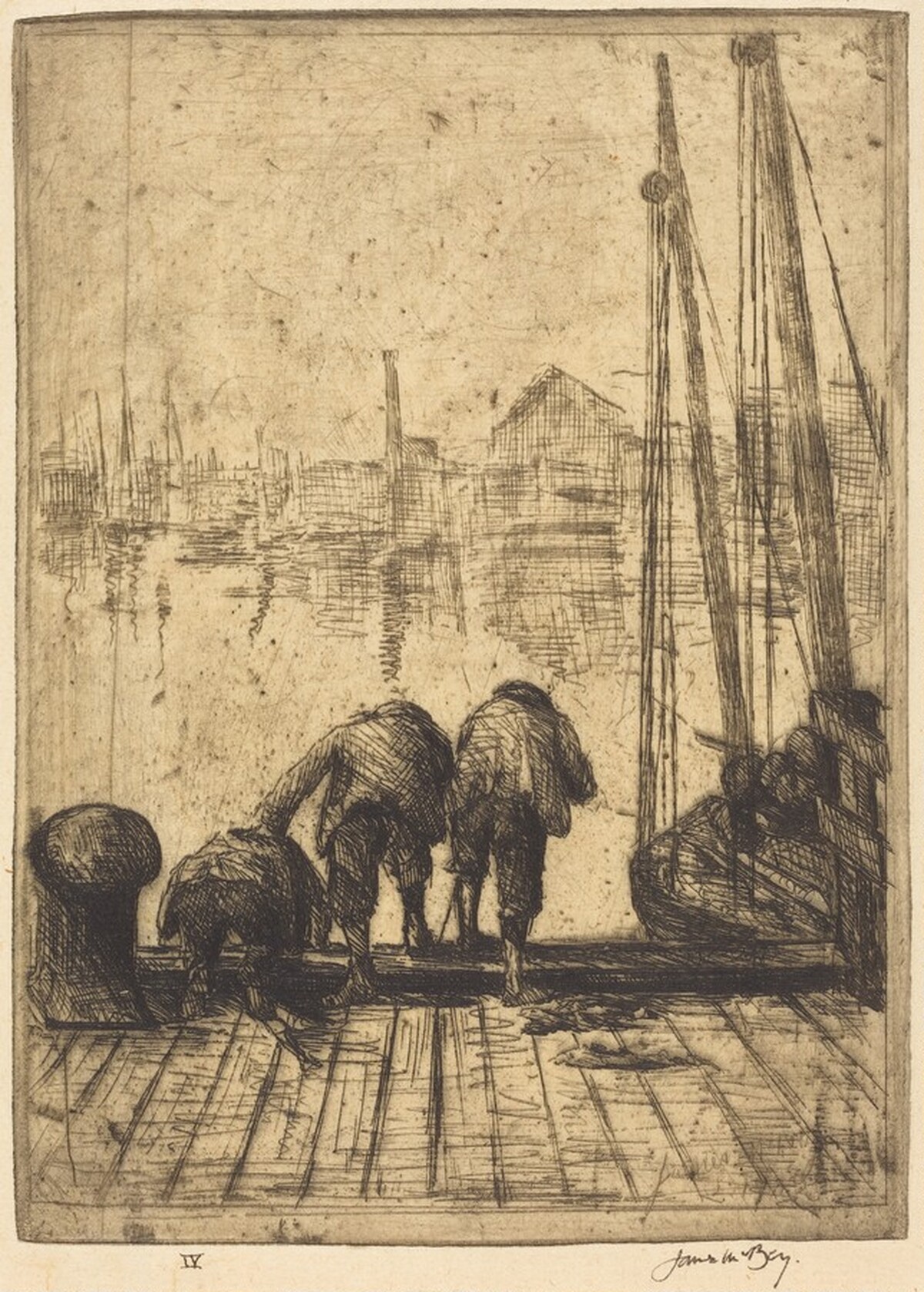 Boys Fishing by James McBey