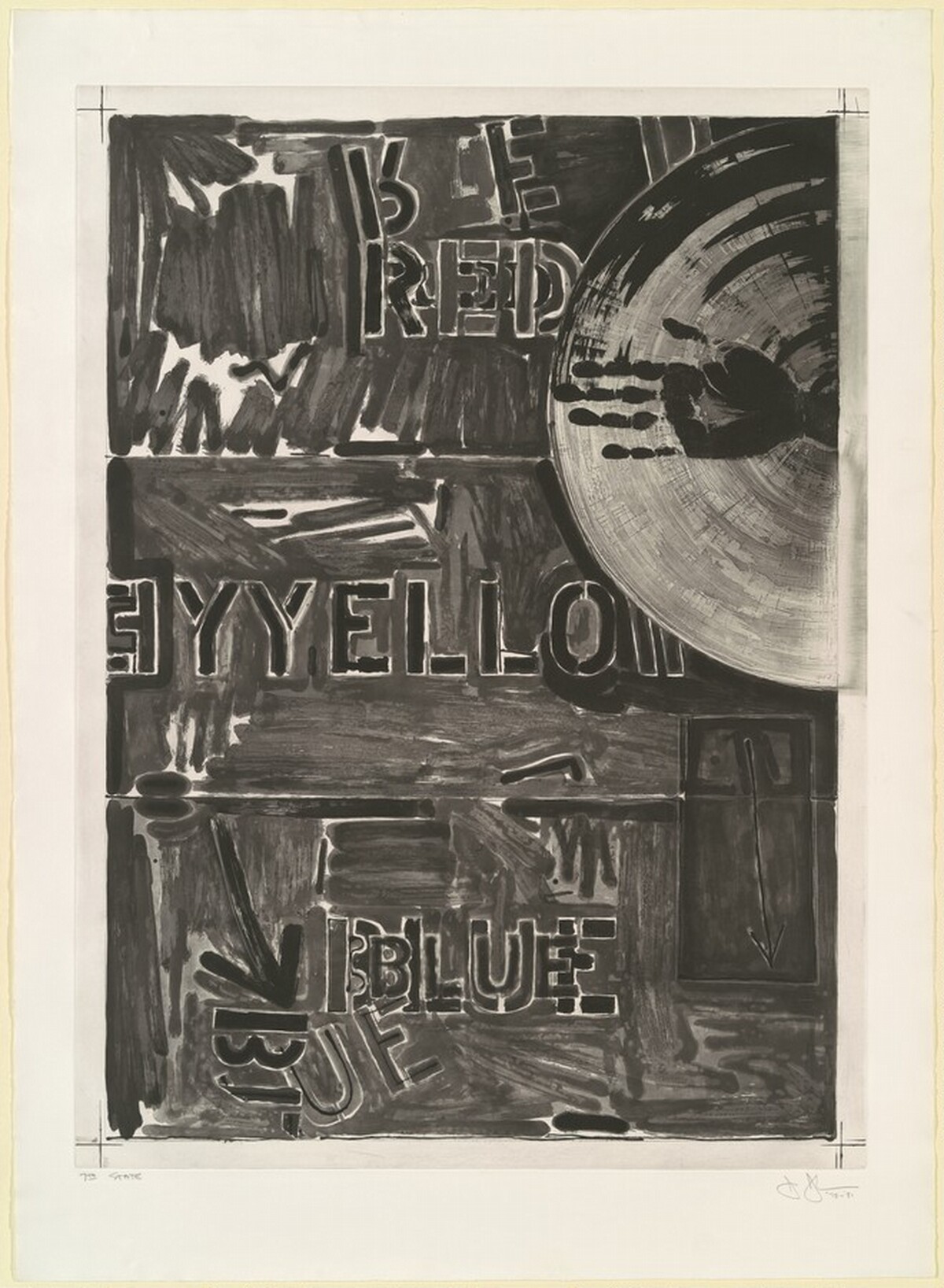 Periscope [state proof of 7th state] by Jasper Johns