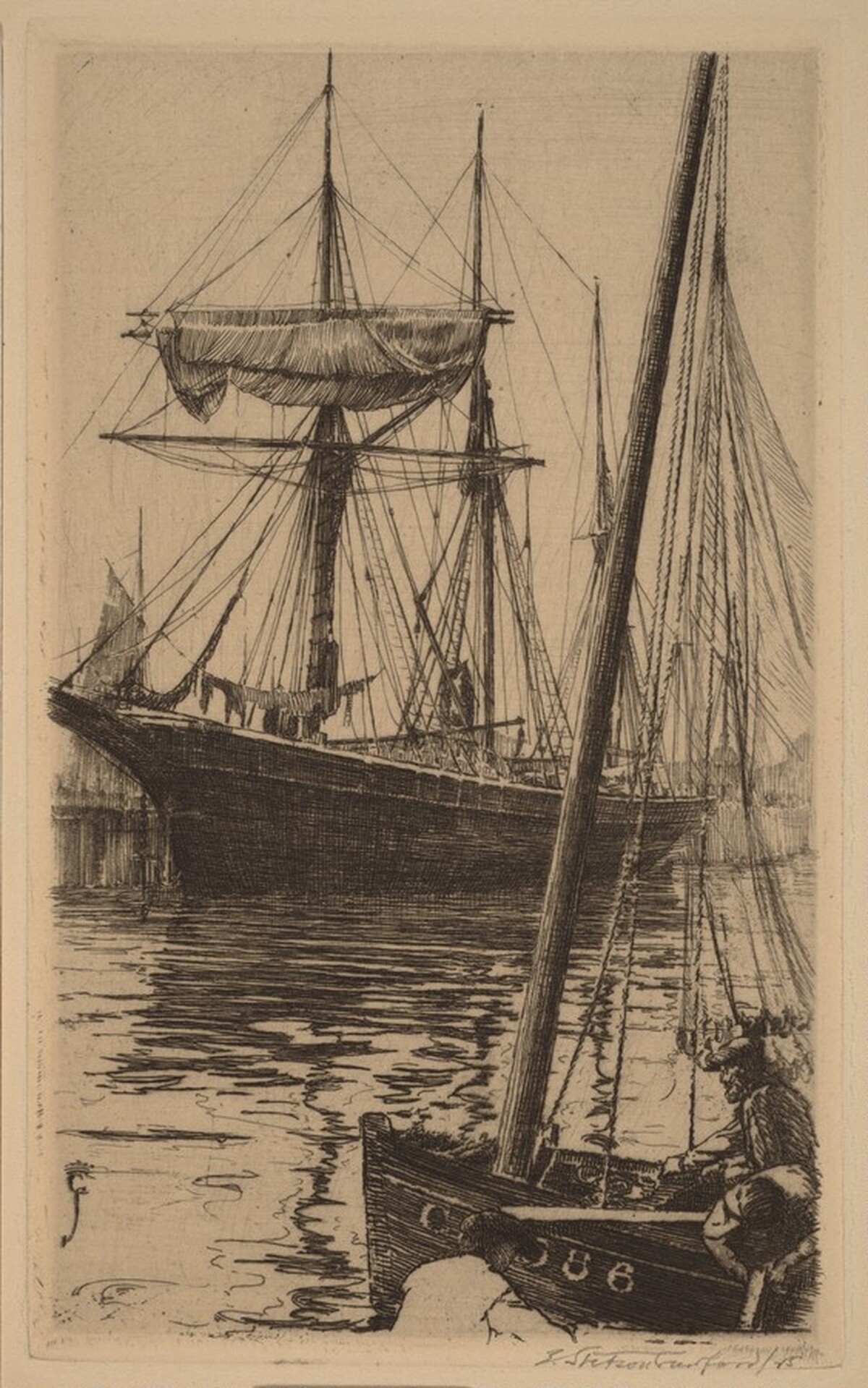The Norwegian, Port Concarneau by Earl Stetson Crawford