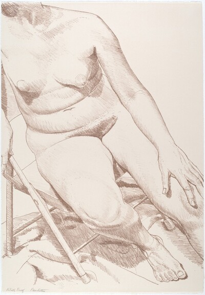 Nude on Folding Stool