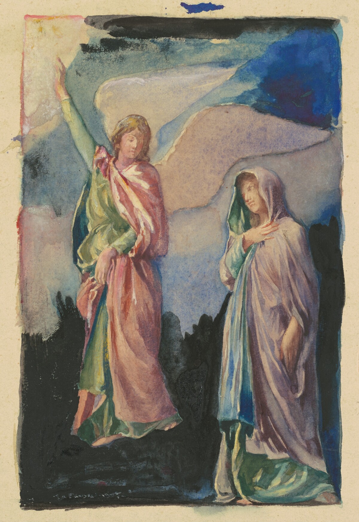 Study for "Faith" and "Hope" by John La Farge