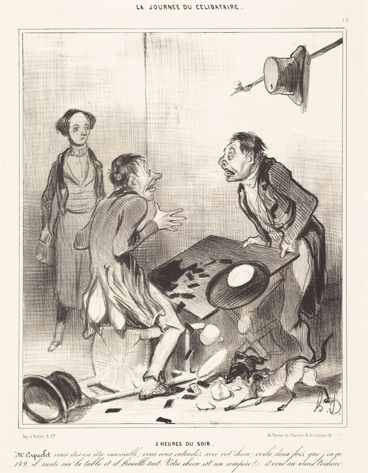 5 heures du soir by Honoré Daumier
