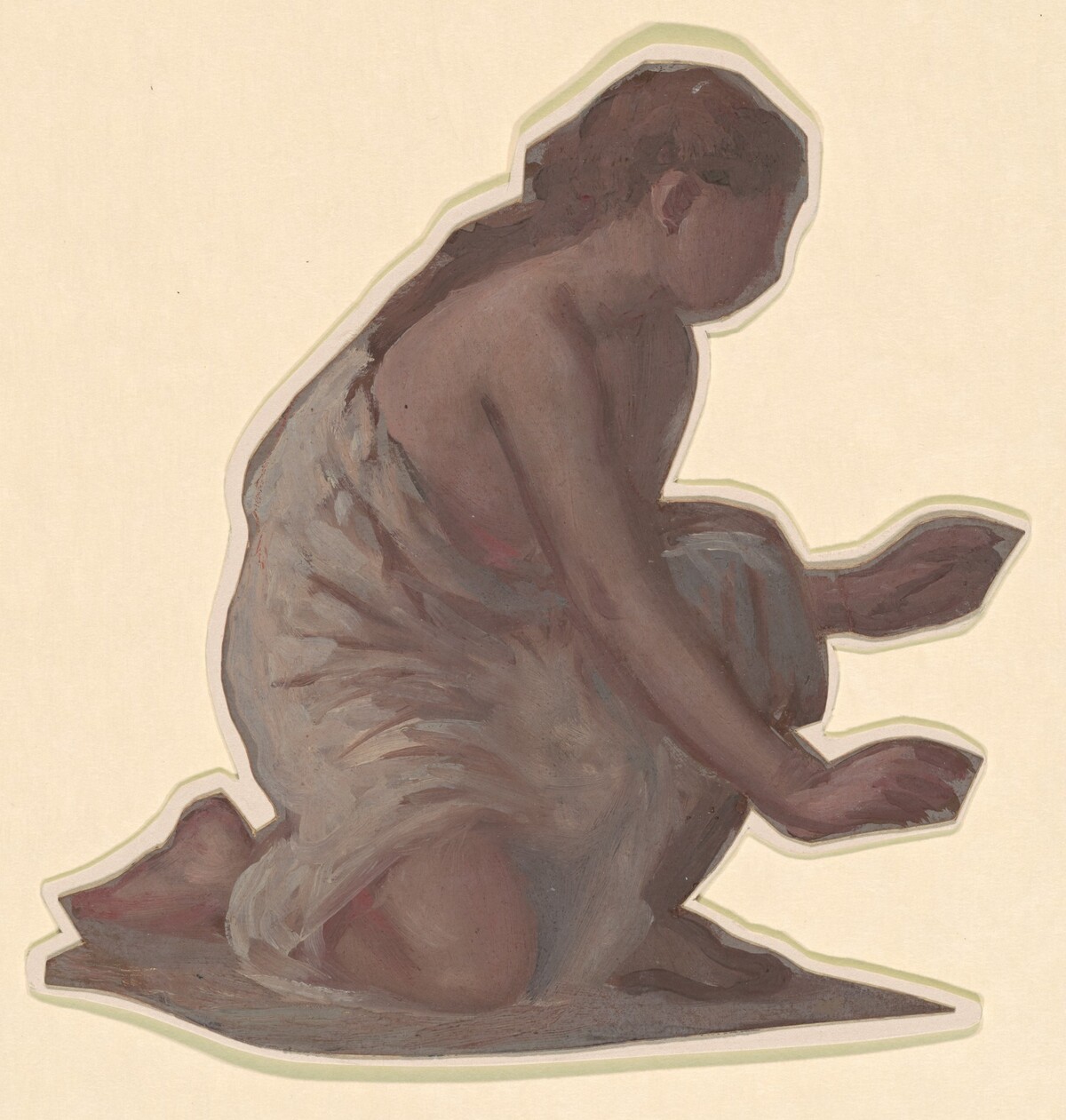 Study for "Greek Girls Bathing" by Elihu Vedder