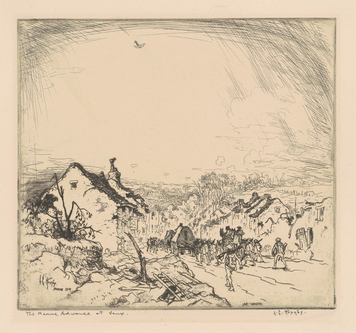 The Marne Advance at Vaux by Lester George Hornby