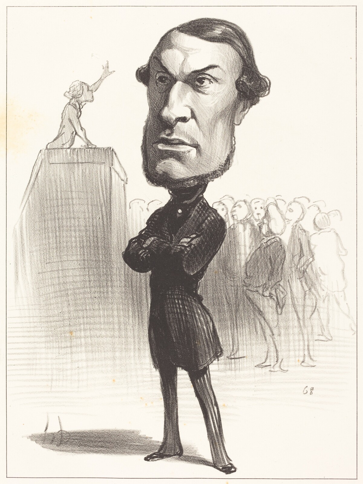 Achille Fould by Honoré Daumier