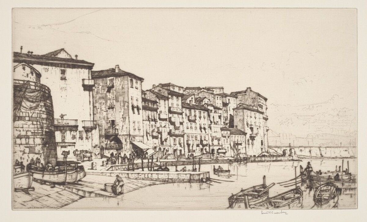 The Harbor, Villefranche sur Mer by Louis Conrad Rosenberg
