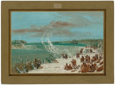 Portage Around the Falls of Niagara at Table Rock