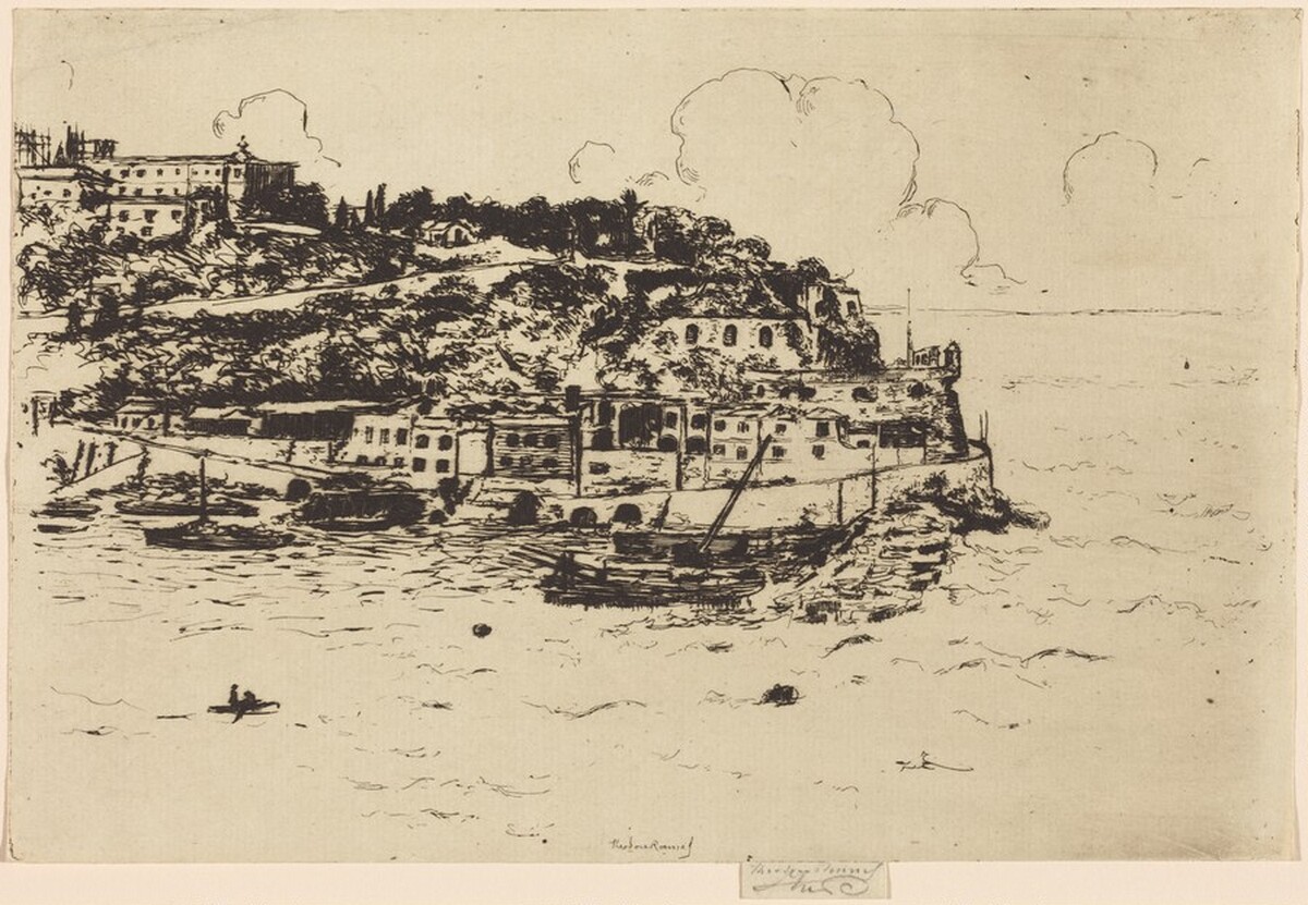 Monaco from La Condamine, Monte Carlo by Théodore Roussel