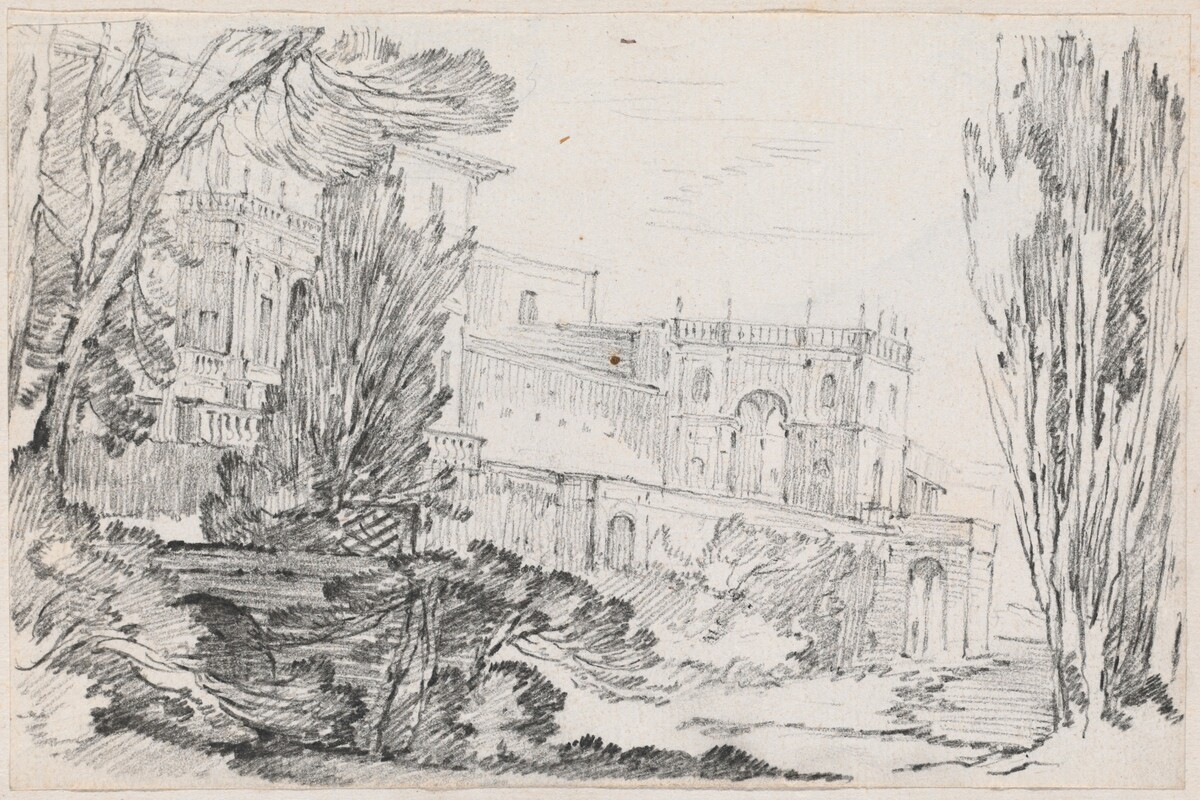 Villa d'Este, Tivoli by Joseph-Marie Vien