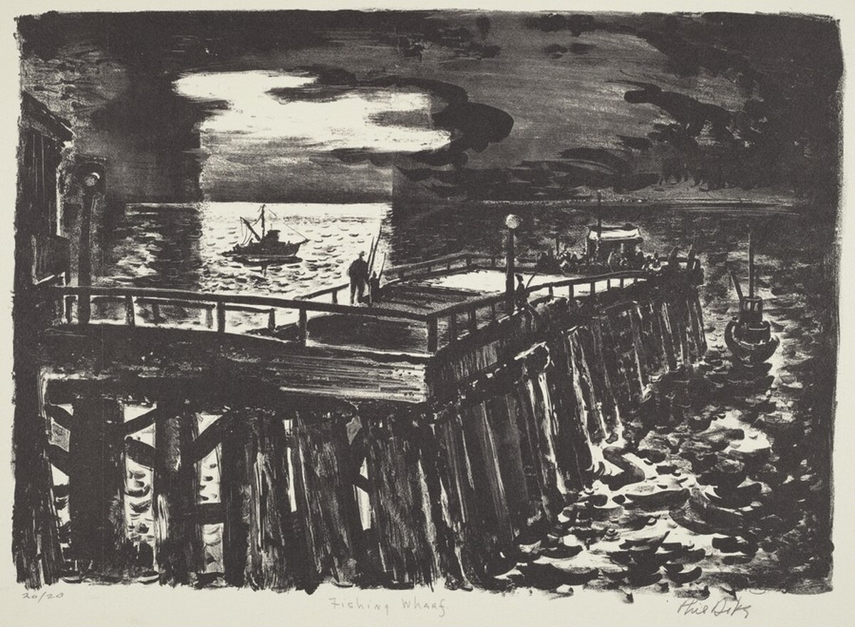 Fishing Wharf by Philip Latimer Dike