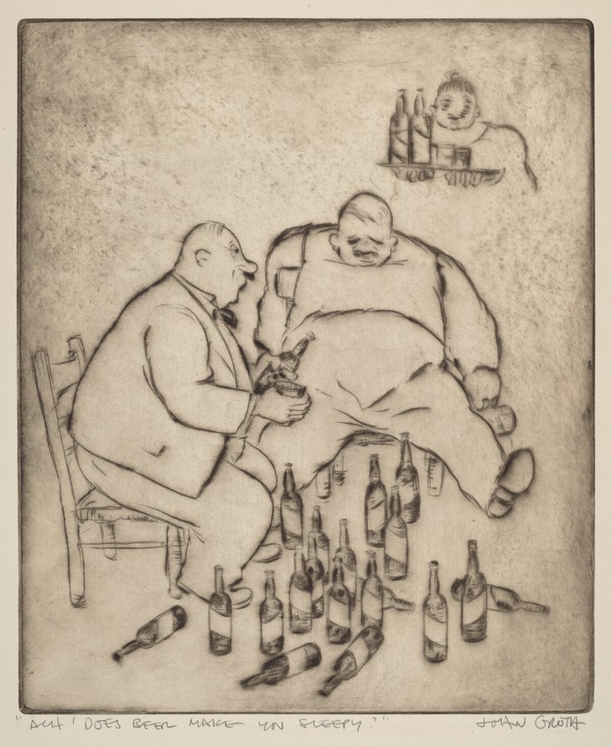 Ach! Does Beer Make You Sleepy? by John August Groth
