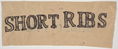 Untitled (SHORT RIBS) [recto]