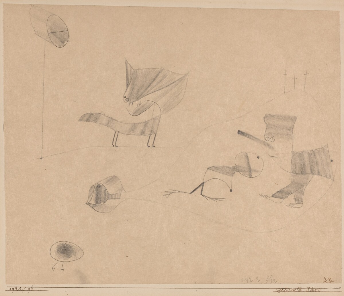 Verhexte Tiere (Bewitched Animals) by Paul Klee