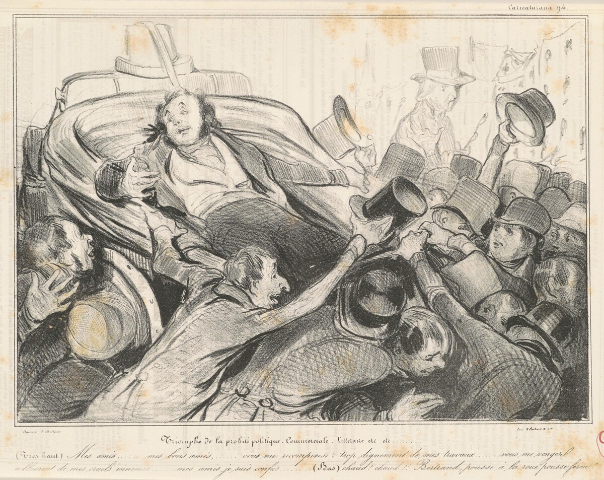 Triomphe de la probité politique commerciale by Honoré Daumier