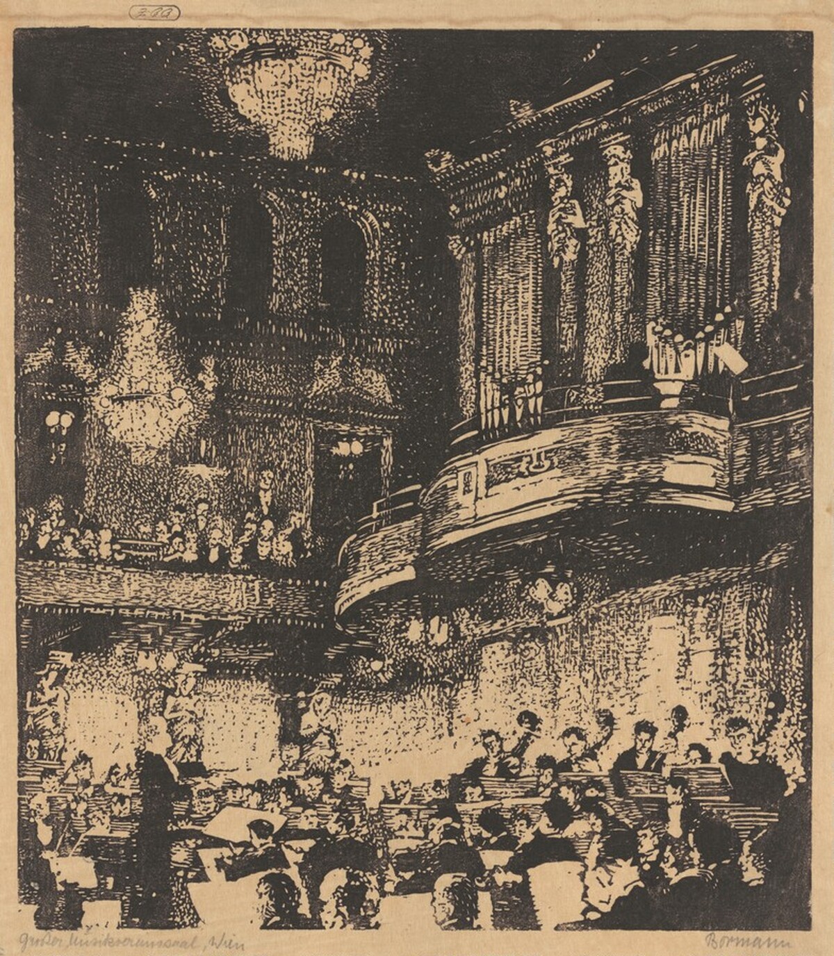 Großer Musikvereinssaal, Wien (Great Concert Hall, Vienna) by Emma Bormann