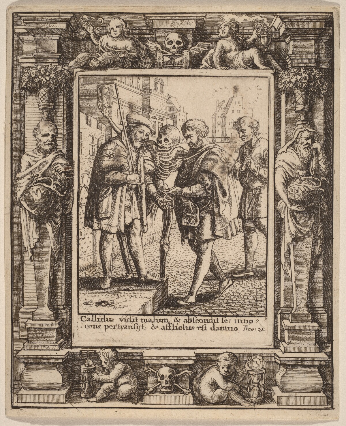 Advocate by Wenceslaus Hollar after Hans Holbein the Younger after Abraham van Diepenbeeck