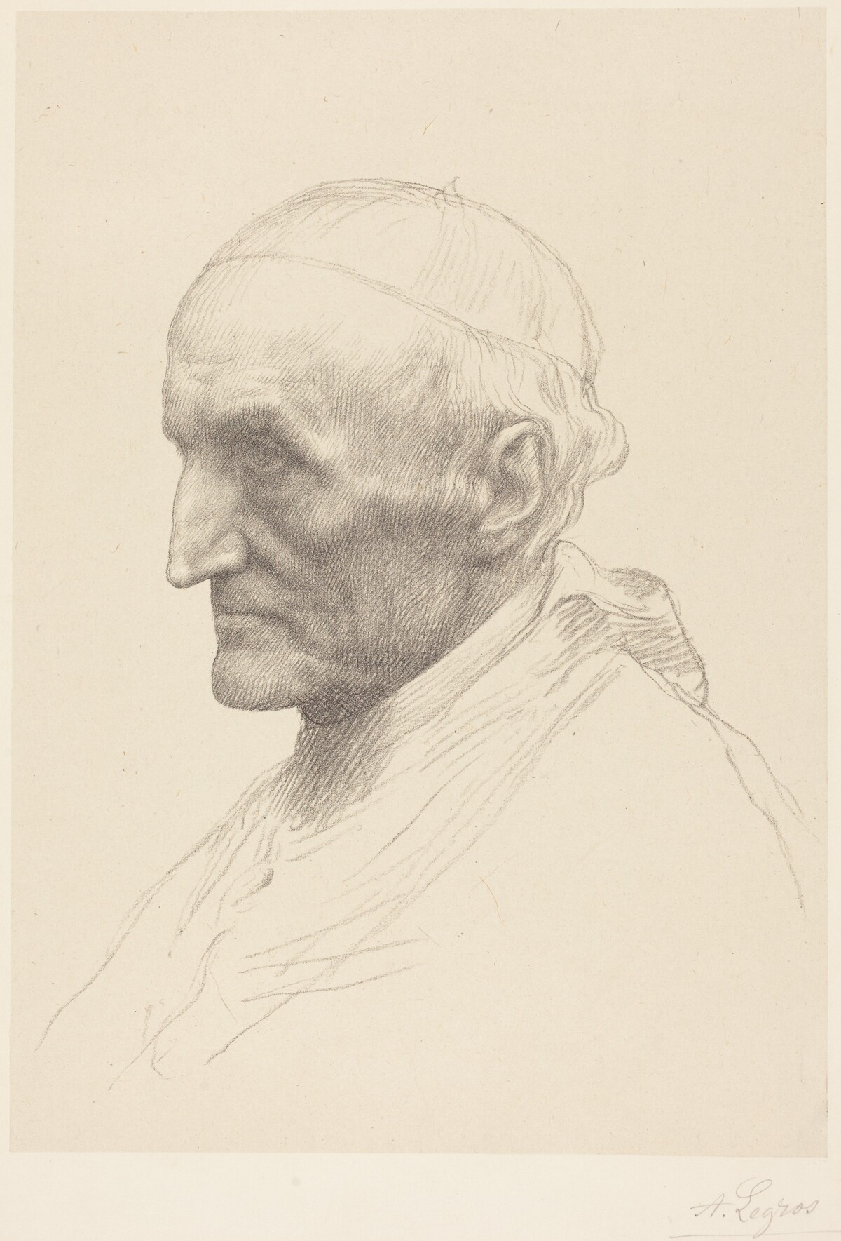 Cardinal Manning, 2nd plate by Alphonse Legros