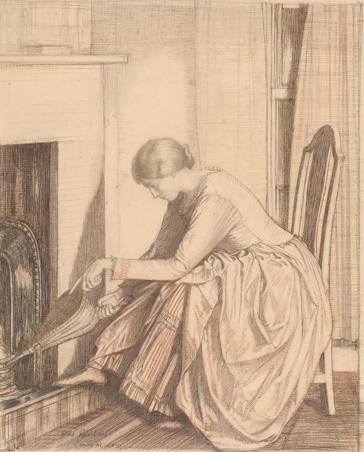 The Fireside by Henry Rushbury