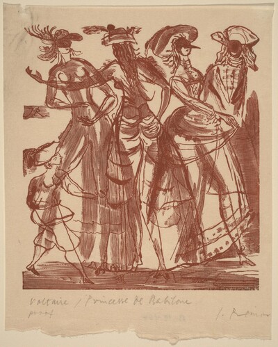 Illustration to Voltaire, "La Princesse de Babilone"