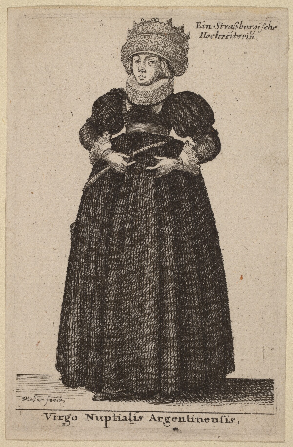 Virgo Nuptialis Argentinensis by Wenceslaus Hollar