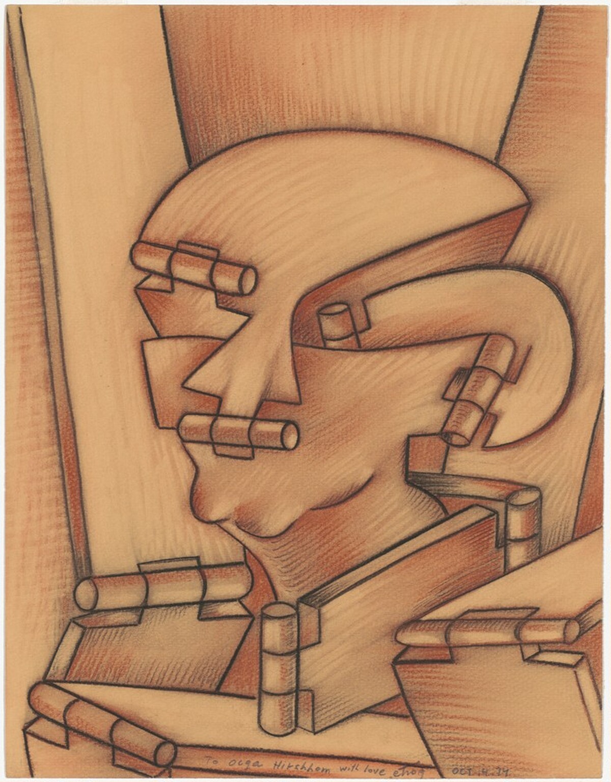 Hinged Head by Sorel Etrog