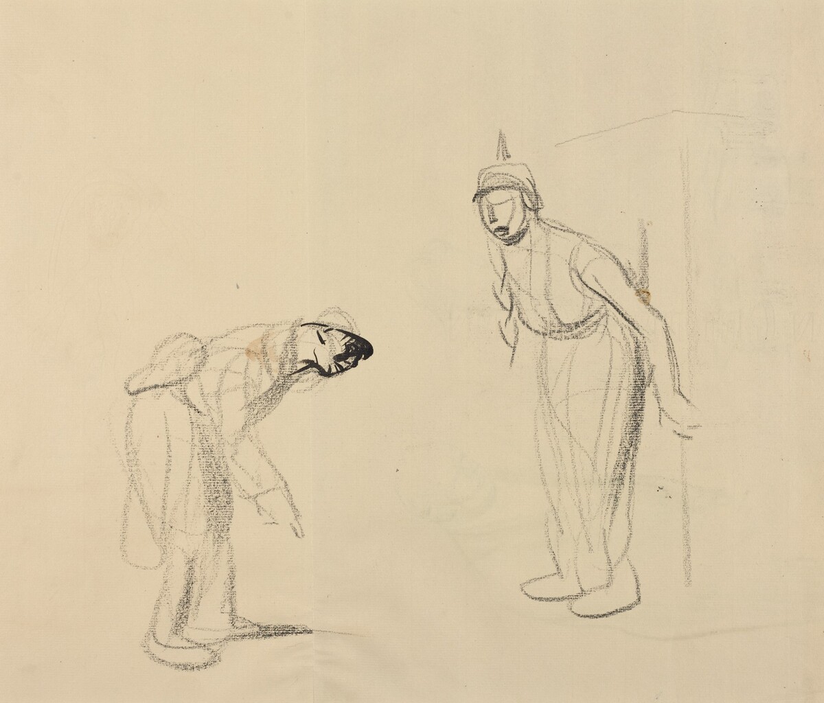 Hiding the "louis" [verso] by Jean-Louis Forain