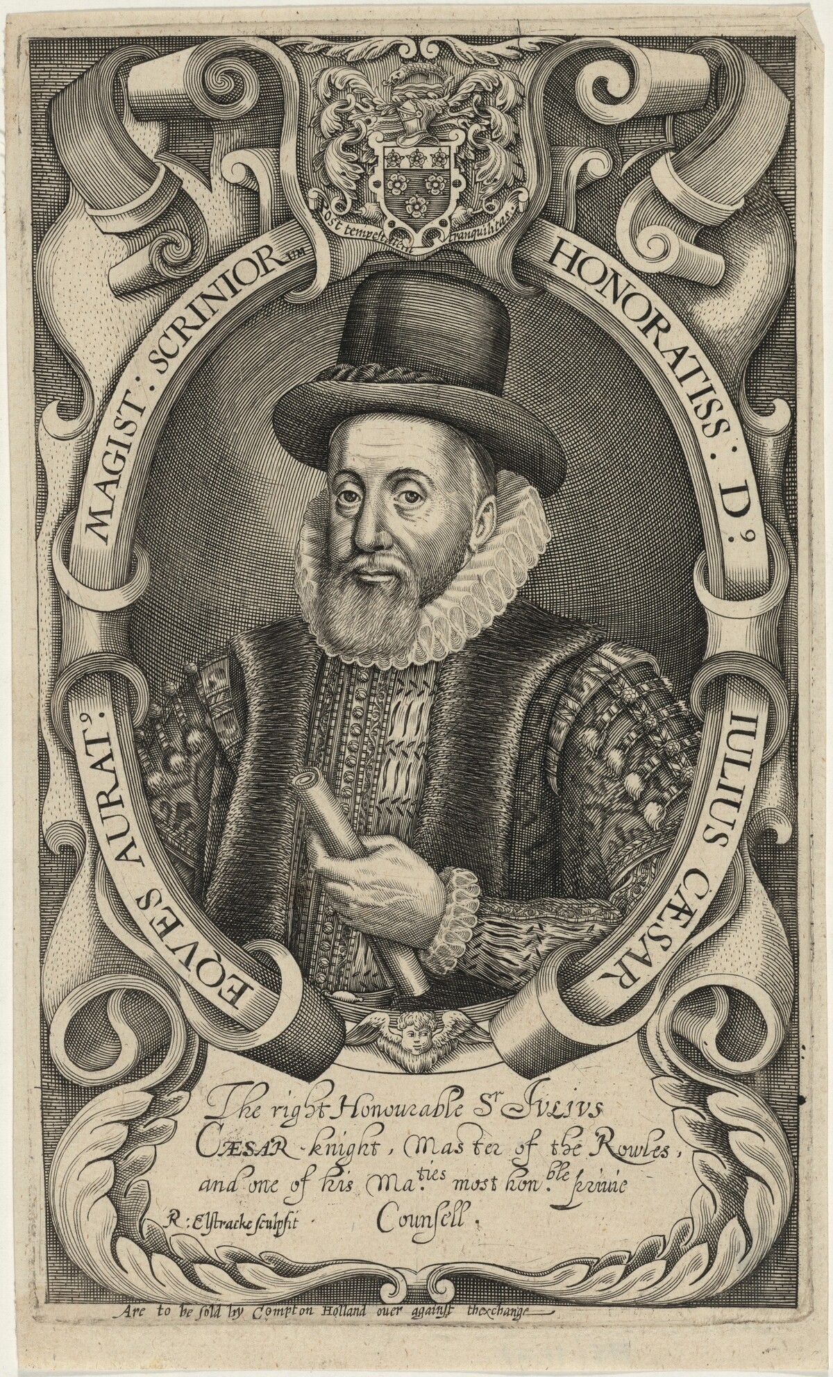 Sir Julius Caesar, Master of the Roules by Renold Elstrack