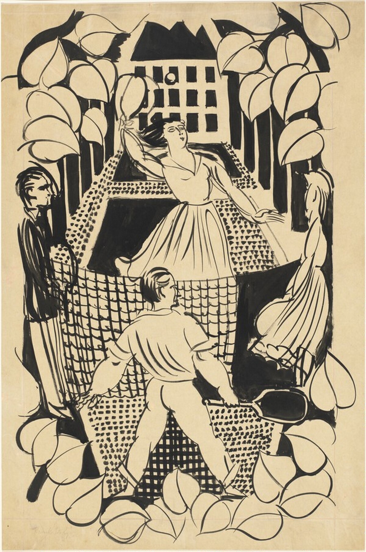 The Tennis Party by Raoul Dufy